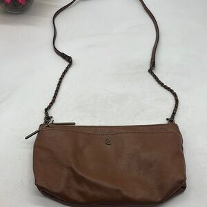 Elliott Lucca Carmel Color Leather Crossbody Bag BRN5185A